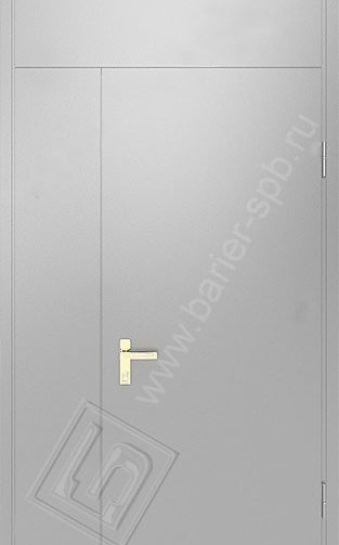 Металлическая дверь в подъезд (серая)
