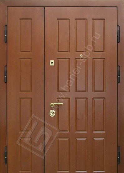 Металлическая двойная дверь