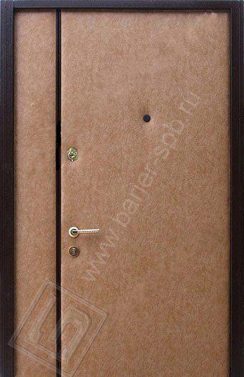 Полуторная металлическая дверь (кожзам)
